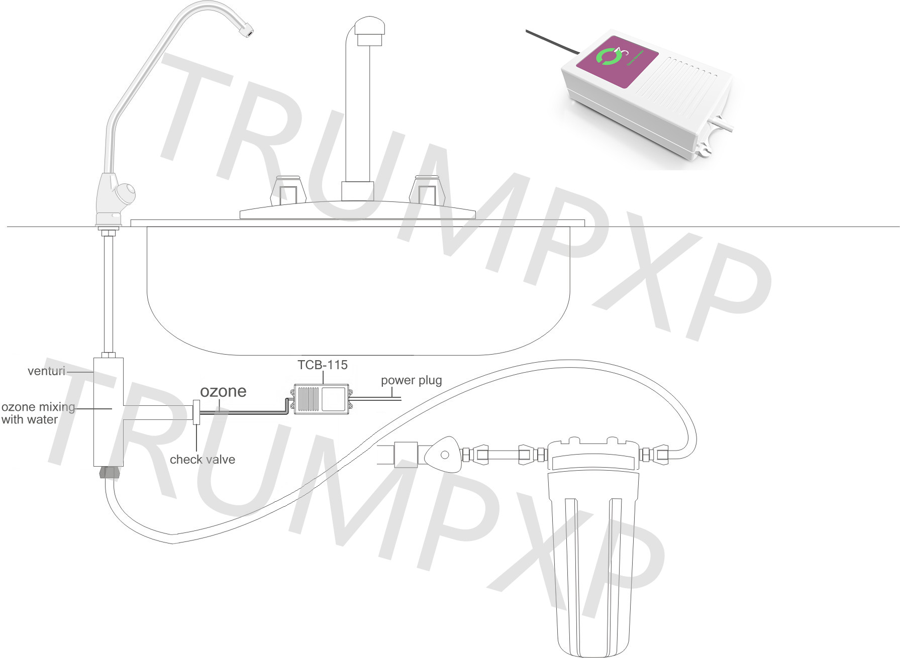 Spa Ozone Generator TCB-115