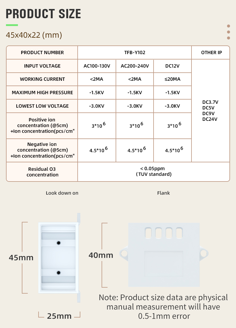TFB-Y102 Bipolar generator for Air conditioner