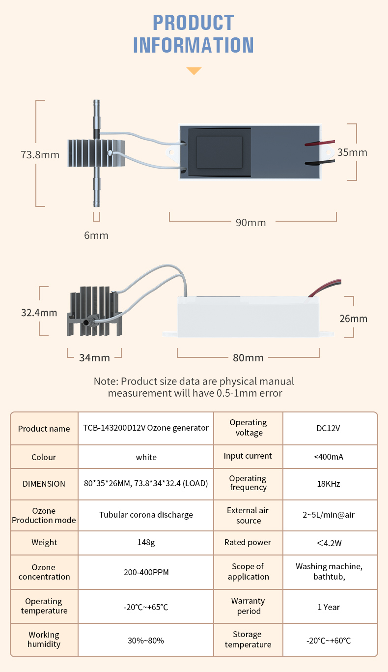 TCB-143 Ozone Generator